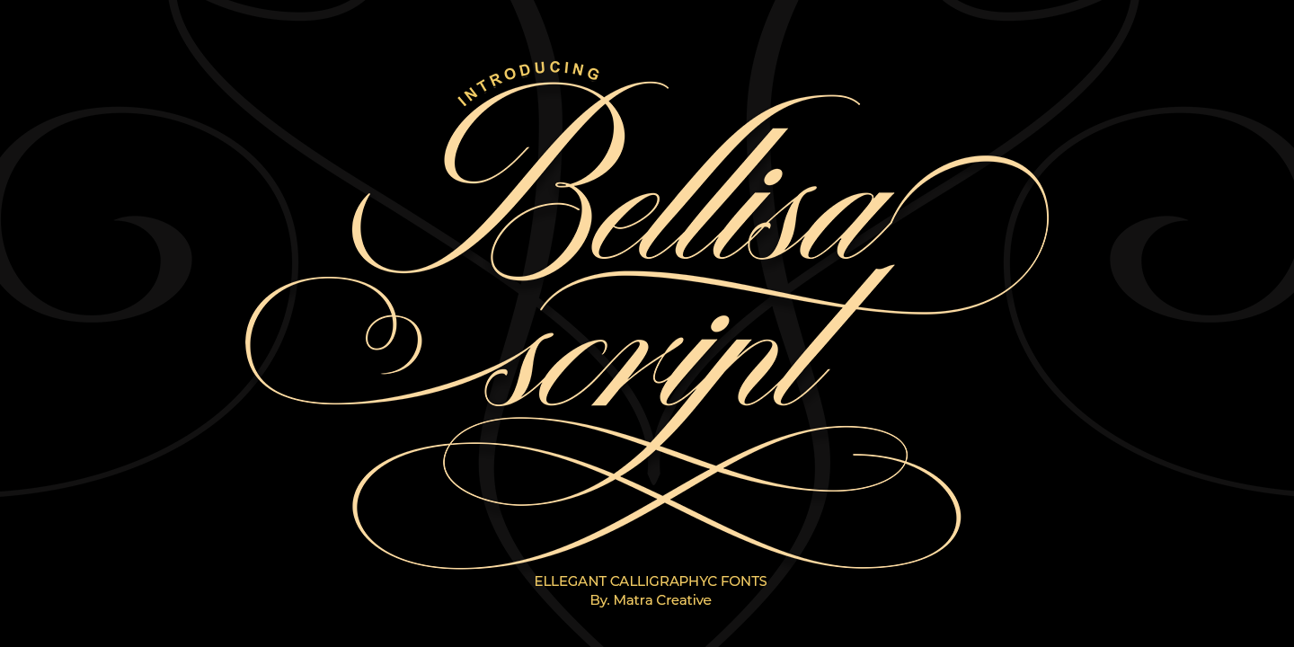 Beispiel einer Bellisa Script-Schriftart #1